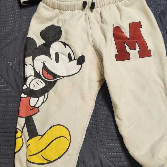 Mickey Mouse Kids Bottoms - Black and White - Picture 2 of 7